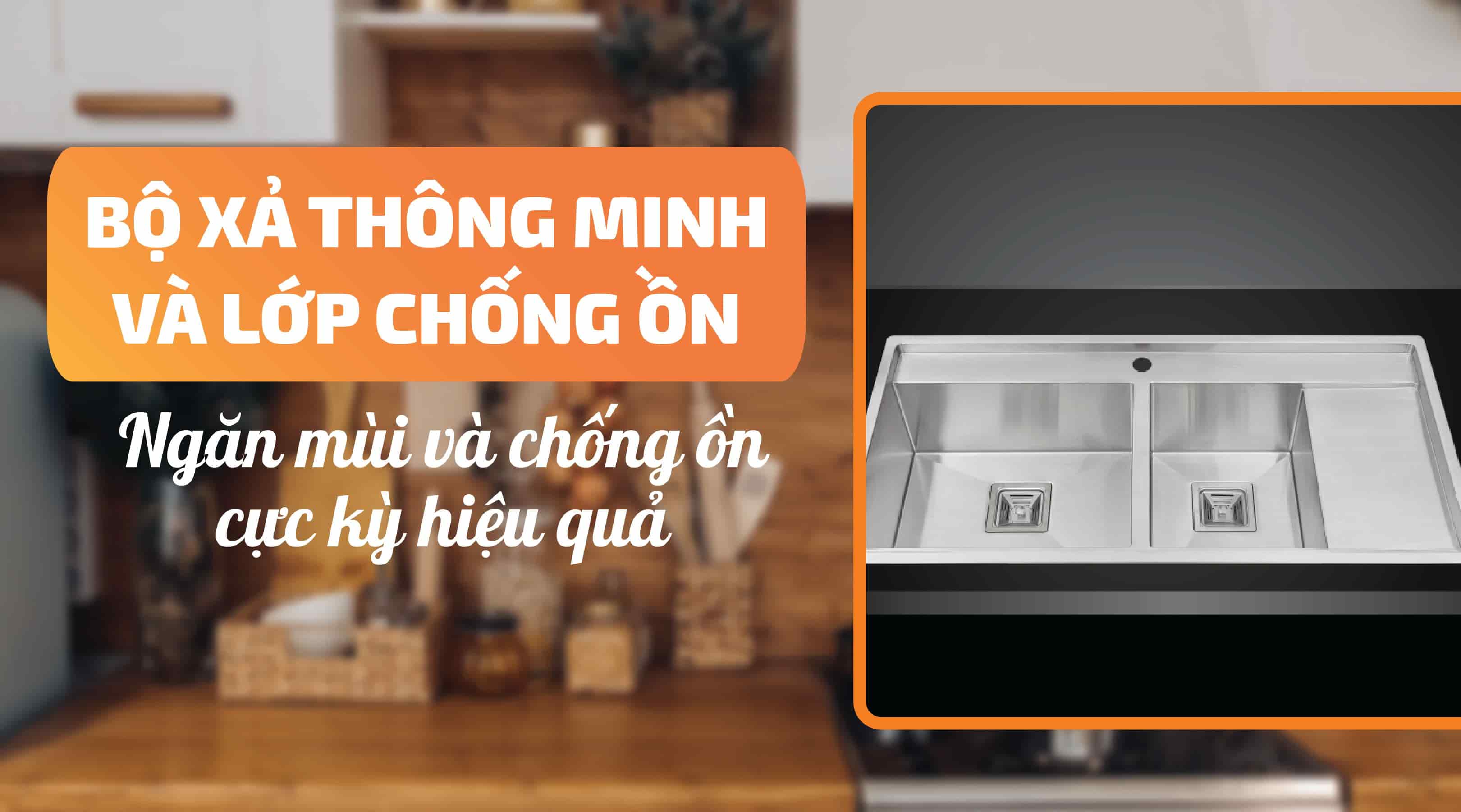 Chậu rửa chén Mallocs MS 6305T - Bộ xả nước thông minh